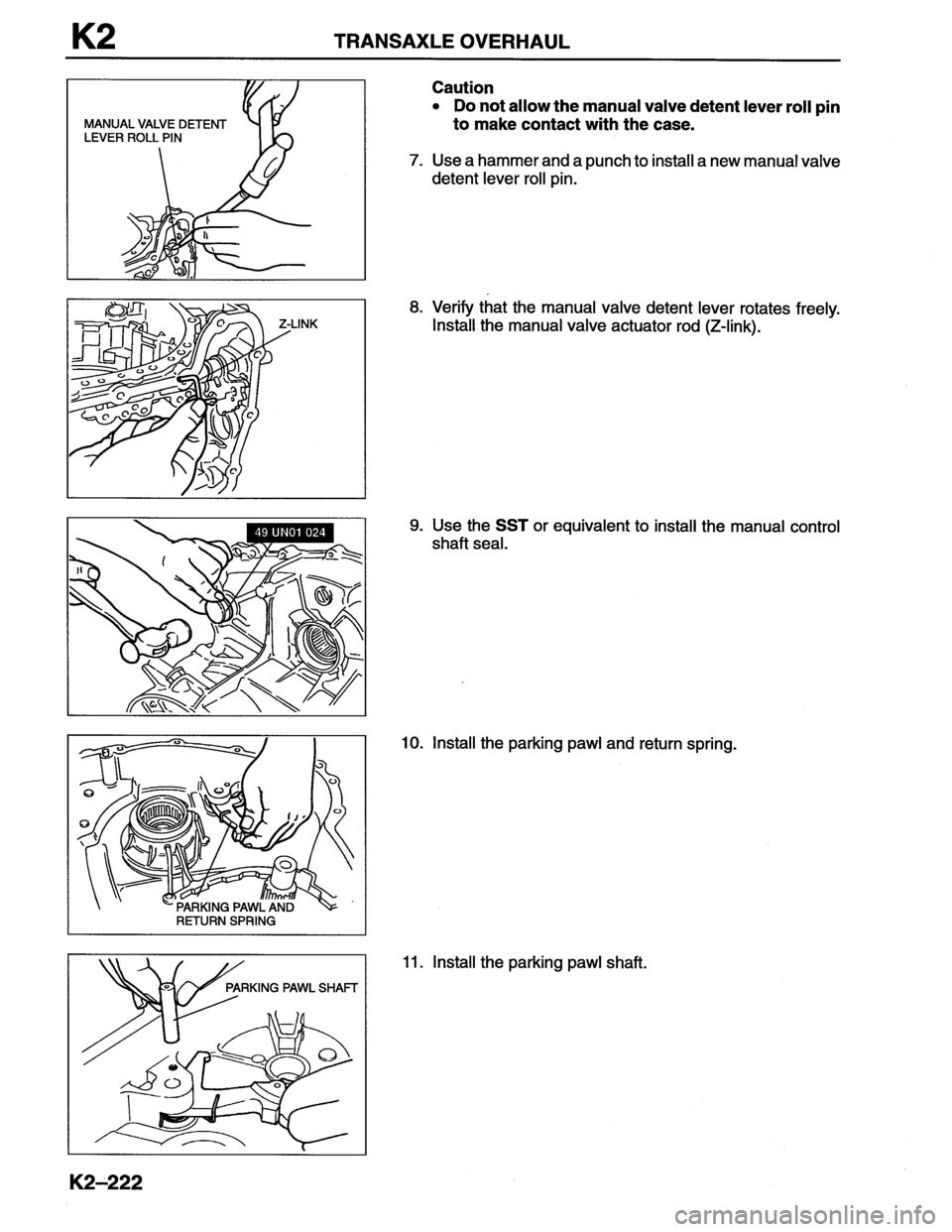 MAZDA MX-6 1996  Workshop Manual 