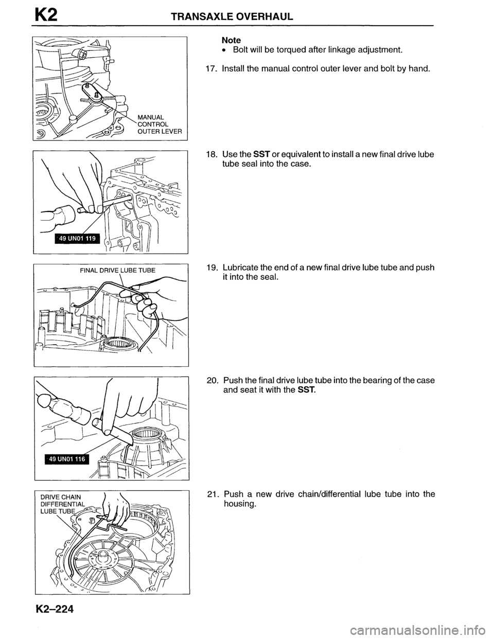 MAZDA MX-6 1996  Workshop Manual 