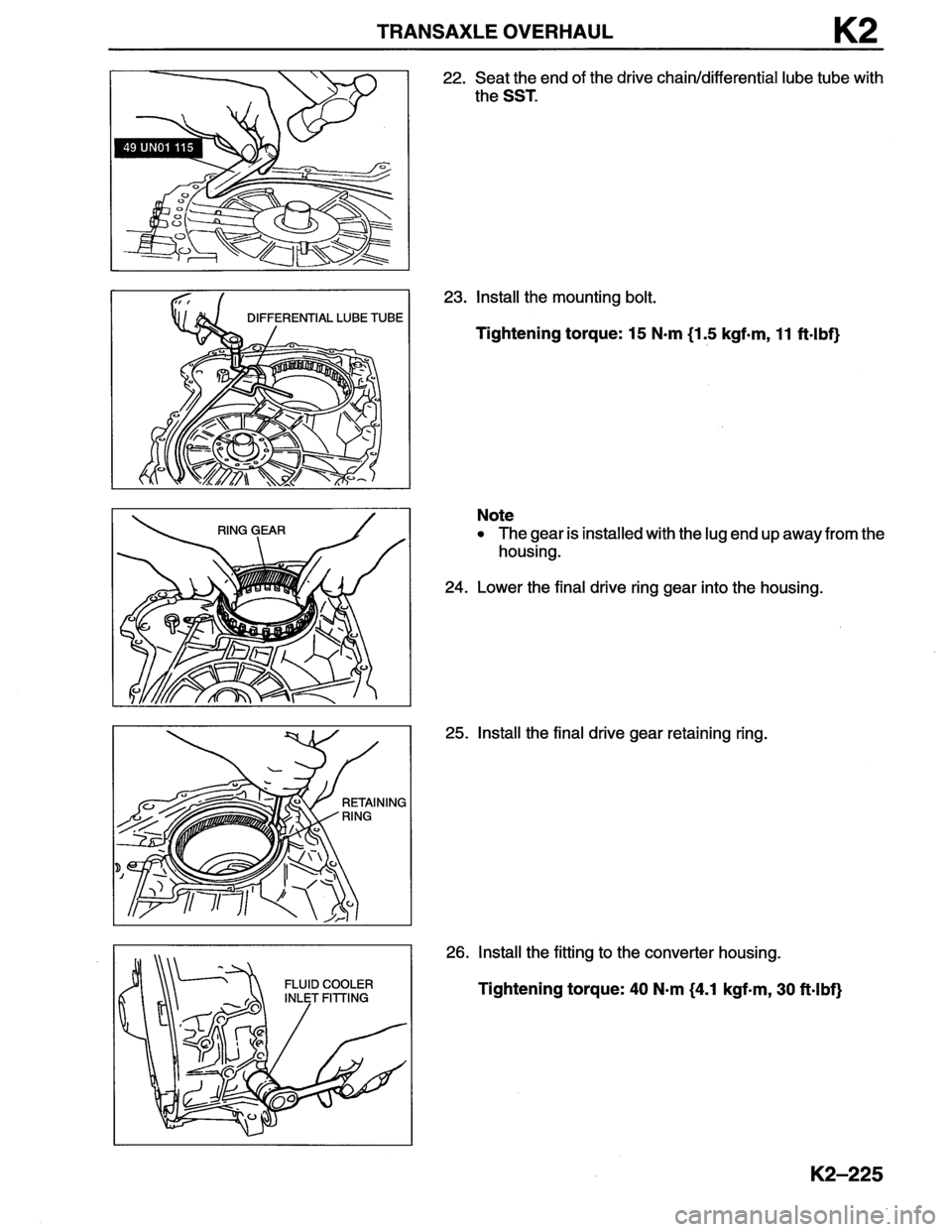 MAZDA MX-6 1996  Workshop Manual 