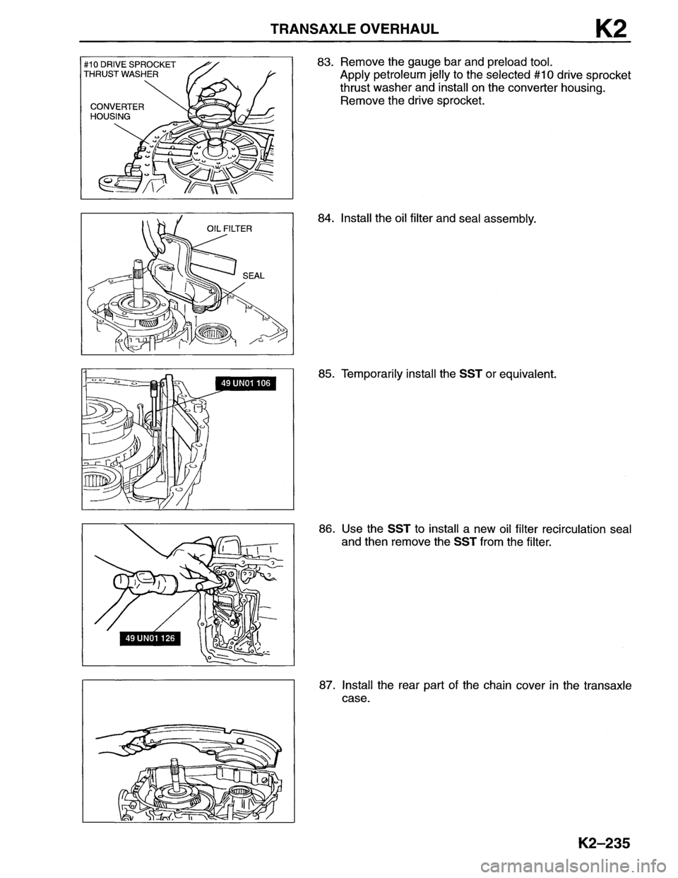 MAZDA MX-6 1996  Workshop Manual 