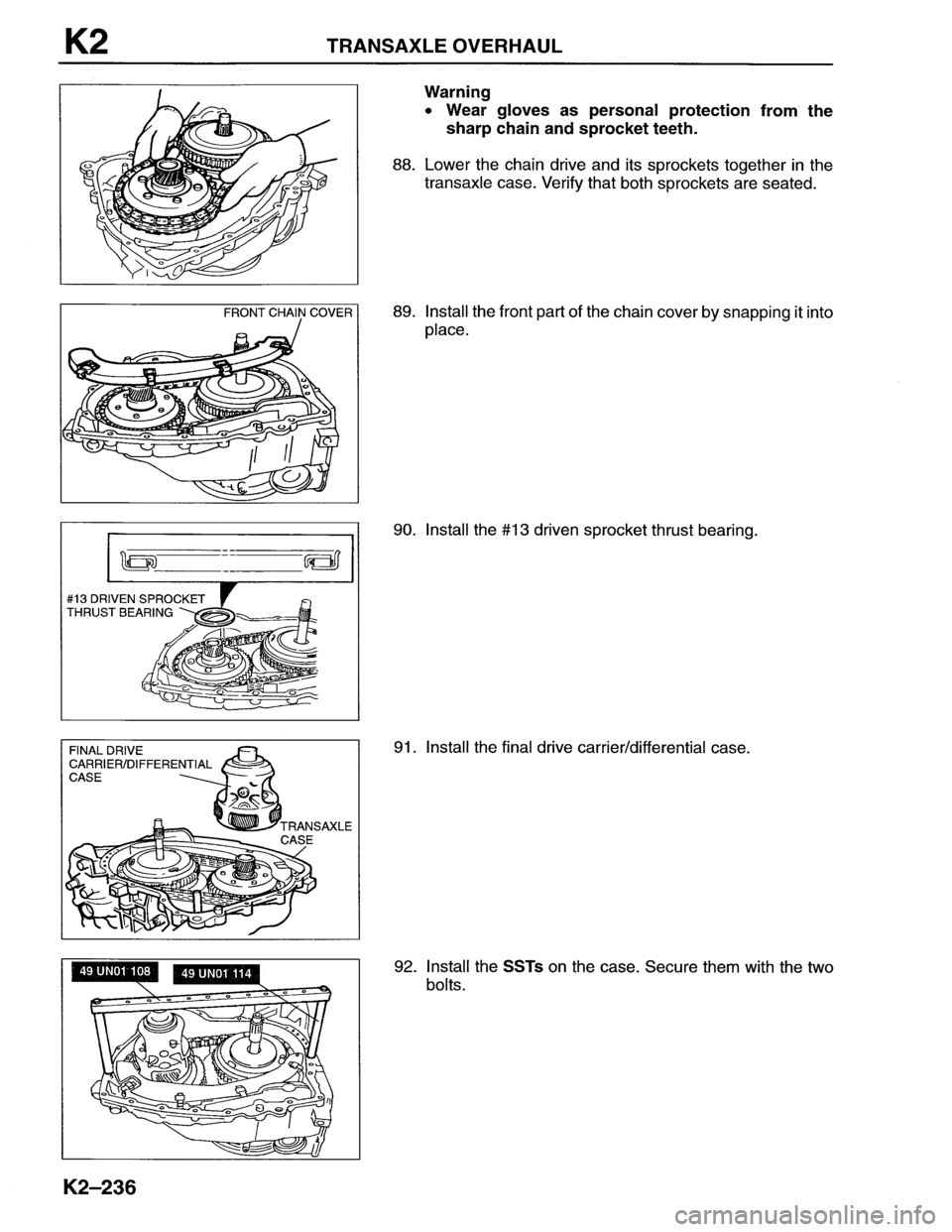 MAZDA MX-6 1996  Workshop Manual 