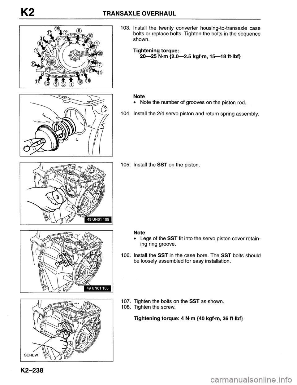 MAZDA MX-6 1996  Workshop Manual 