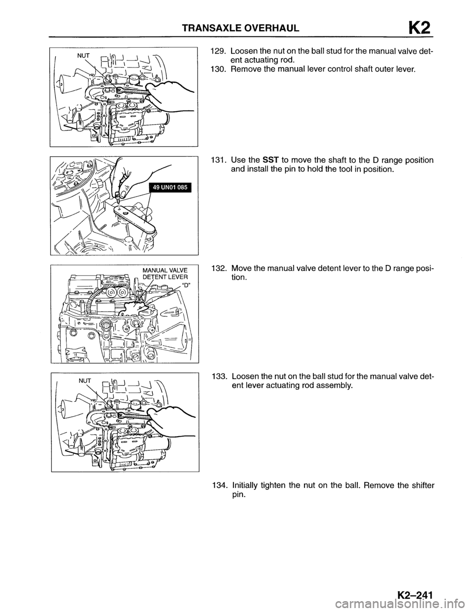 MAZDA MX-6 1996  Workshop Manual 