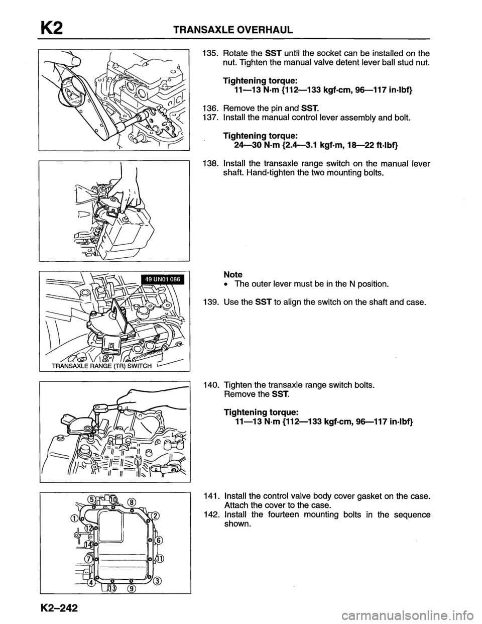 MAZDA MX-6 1996  Workshop Manual 