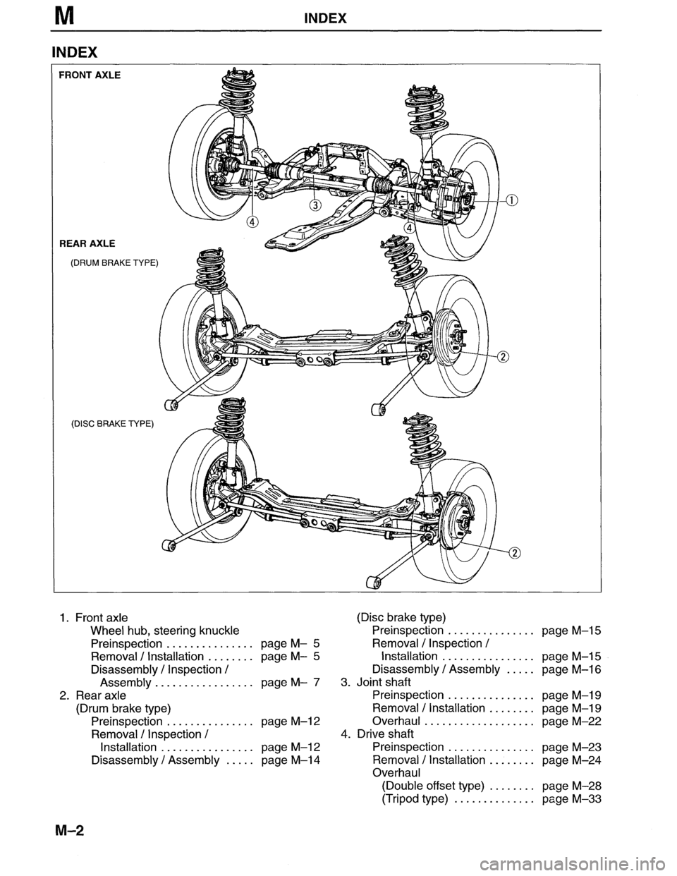 MAZDA MX-6 1996  Workshop Manual 