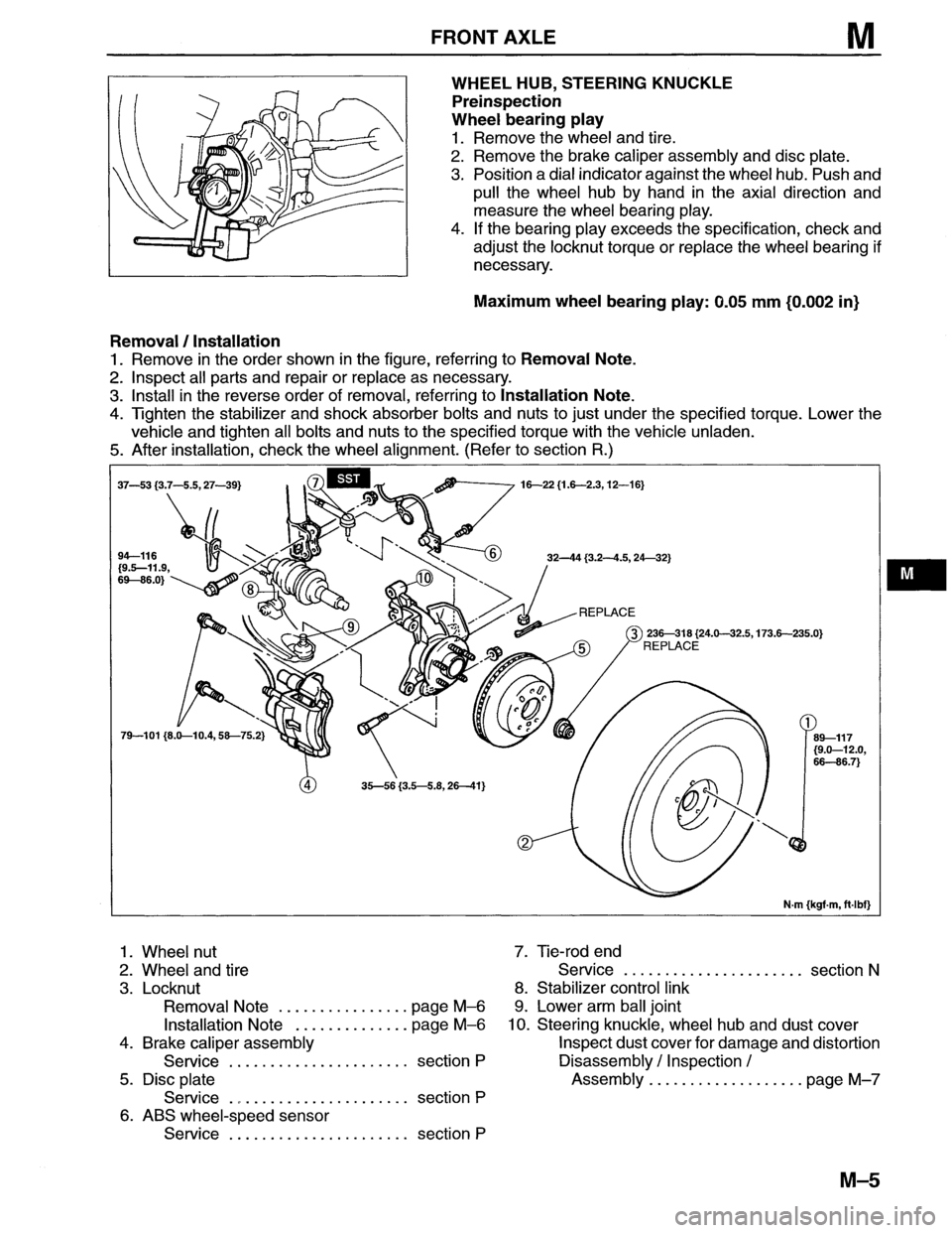 MAZDA MX-6 1996  Workshop Manual 
