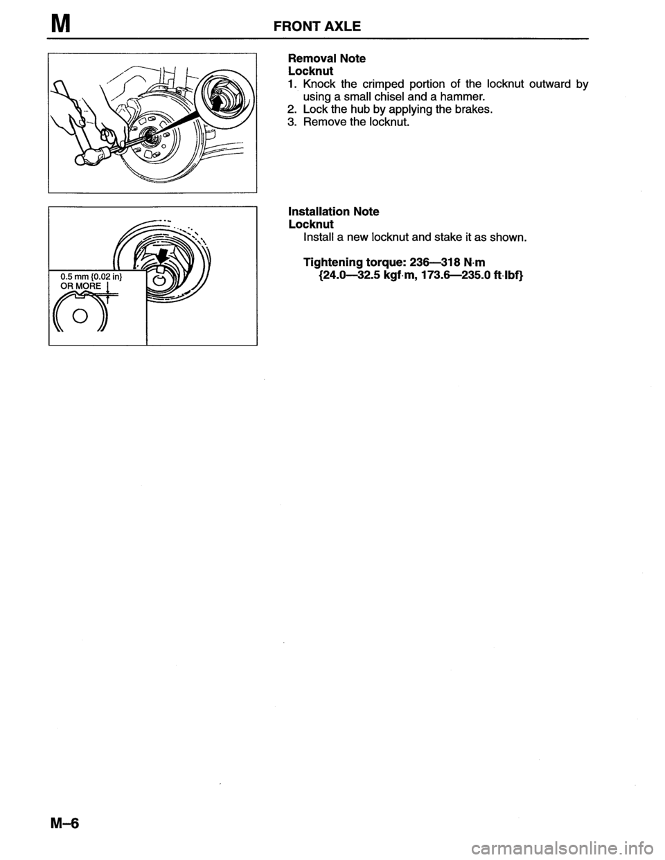 MAZDA MX-6 1996  Workshop Manual 