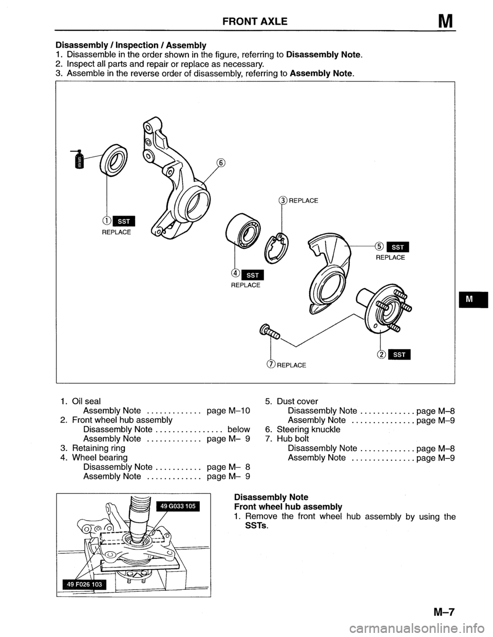 MAZDA MX-6 1996  Workshop Manual 