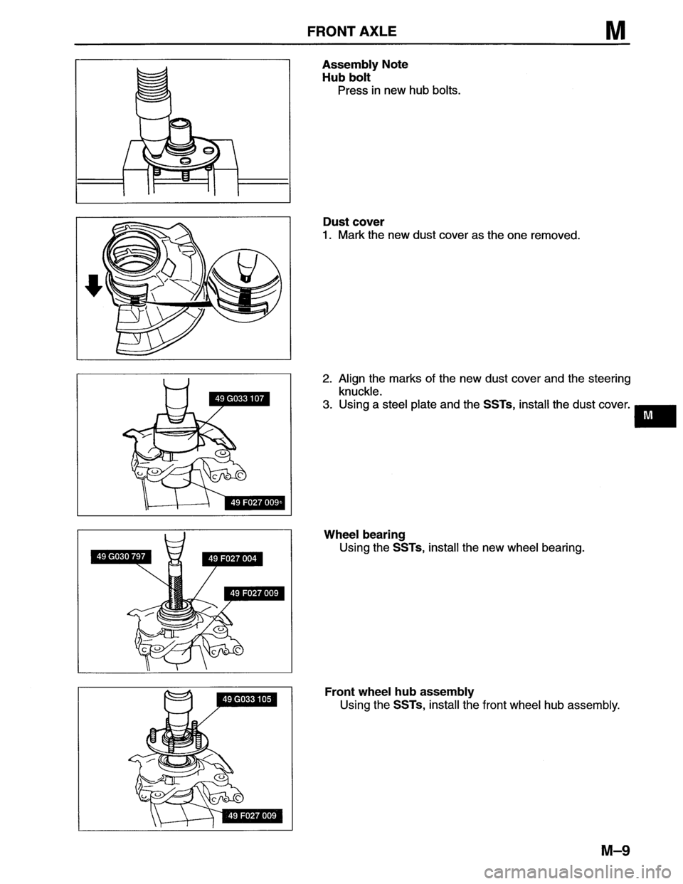 MAZDA MX-6 1996  Workshop Manual 