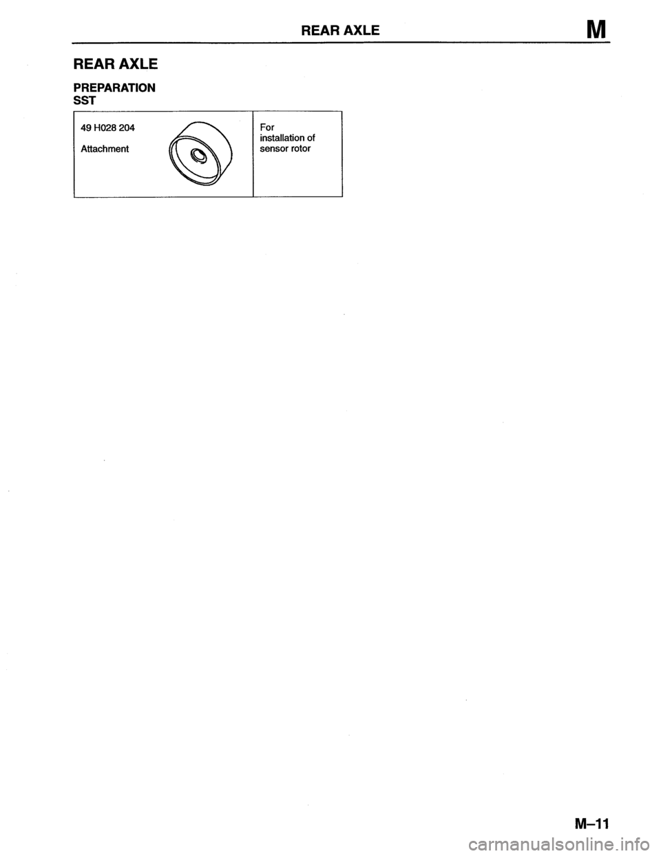 MAZDA MX-6 1996  Workshop Manual 