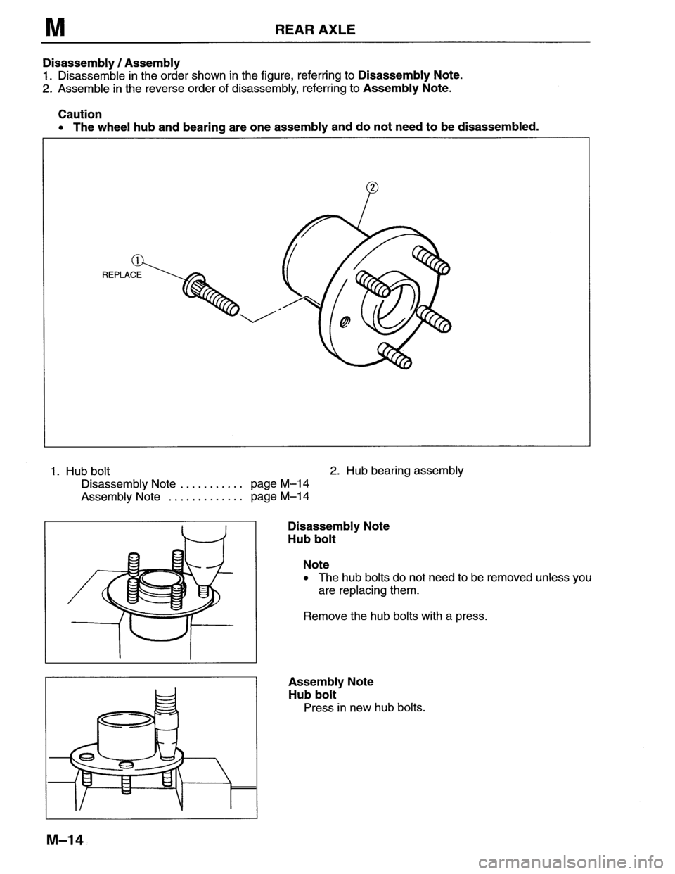 MAZDA MX-6 1996  Workshop Manual 