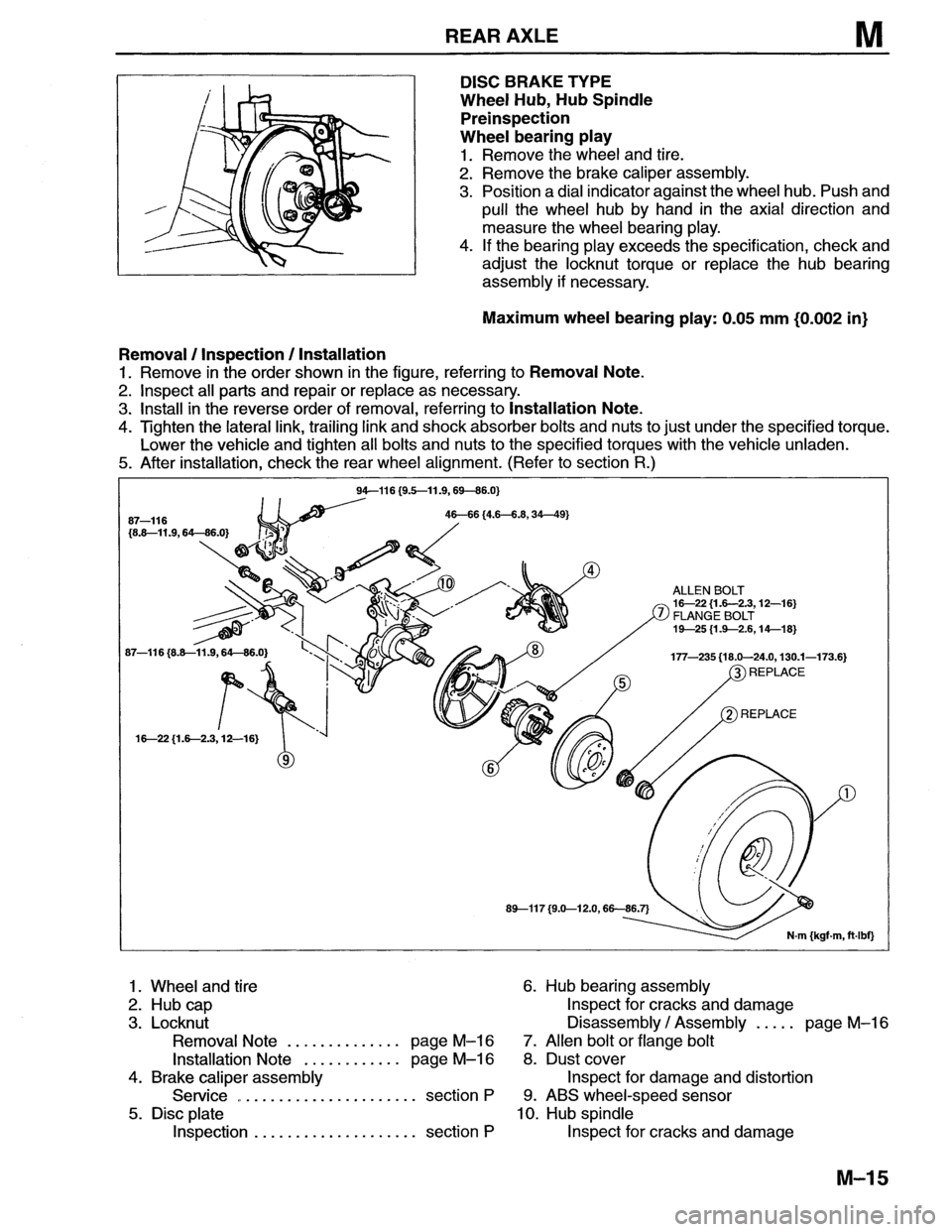 MAZDA MX-6 1996  Workshop Manual 