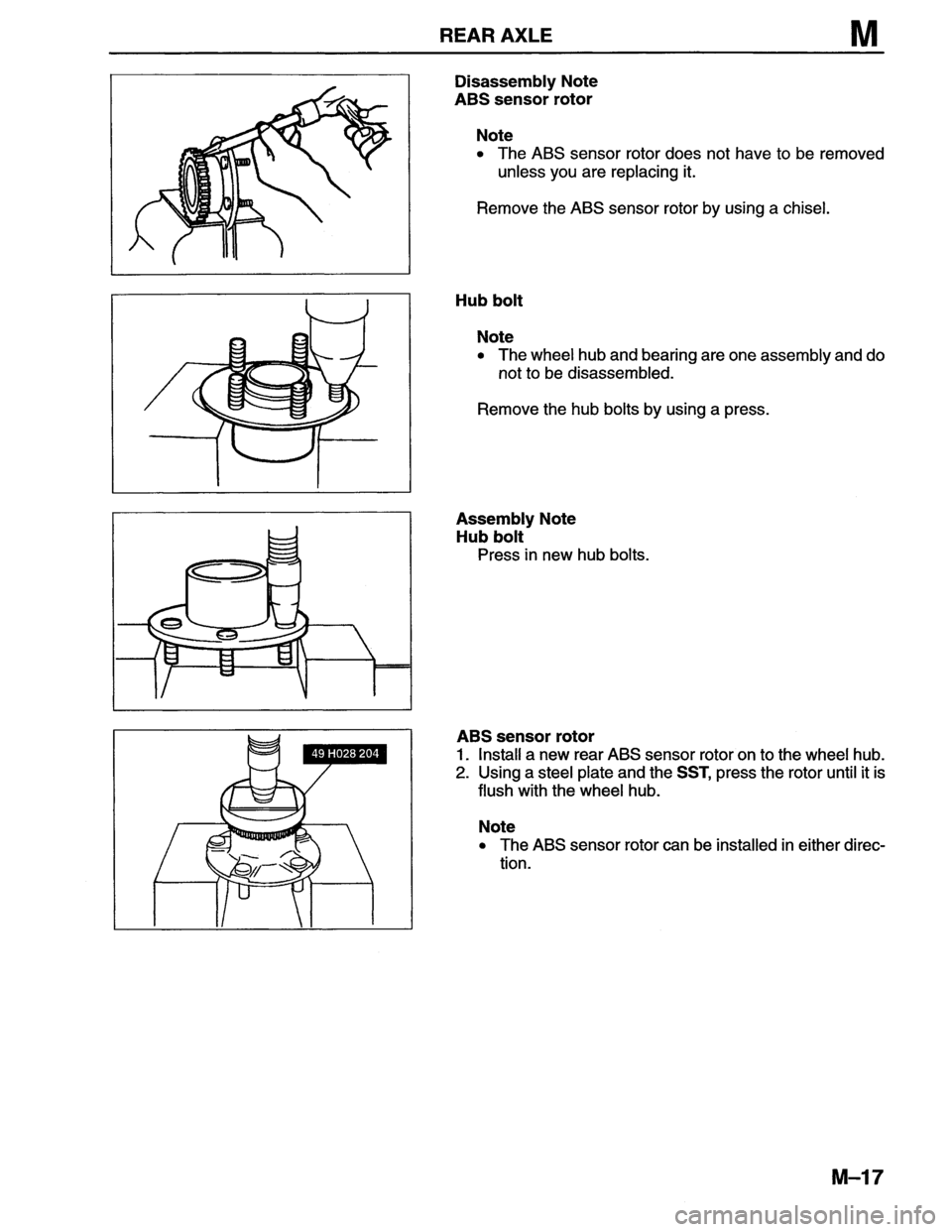 MAZDA MX-6 1996  Workshop Manual 