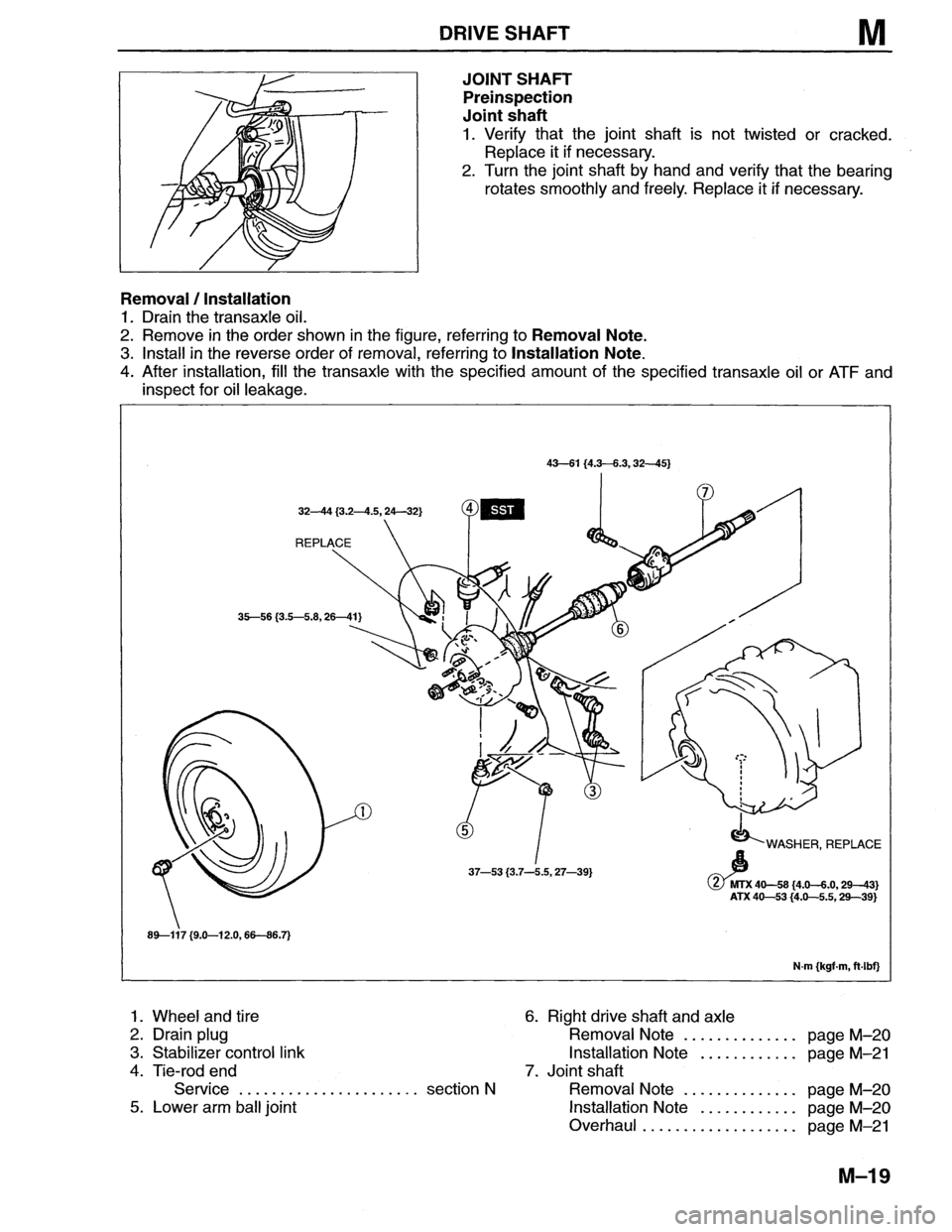 MAZDA MX-6 1996  Workshop Manual 