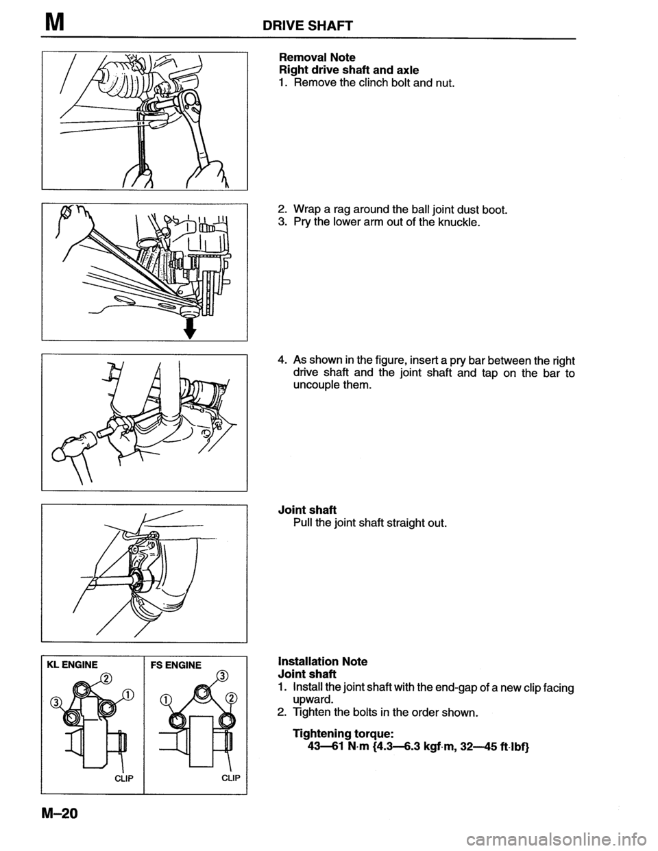MAZDA MX-6 1996  Workshop Manual 