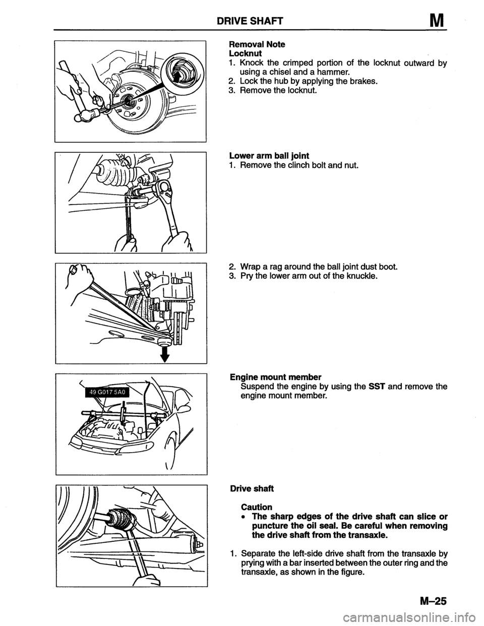 MAZDA MX-6 1996  Workshop Manual 