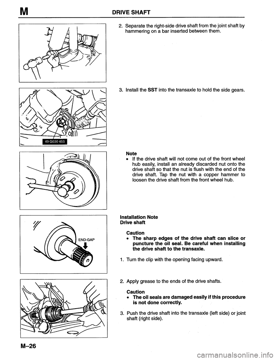 MAZDA MX-6 1996  Workshop Manual 
