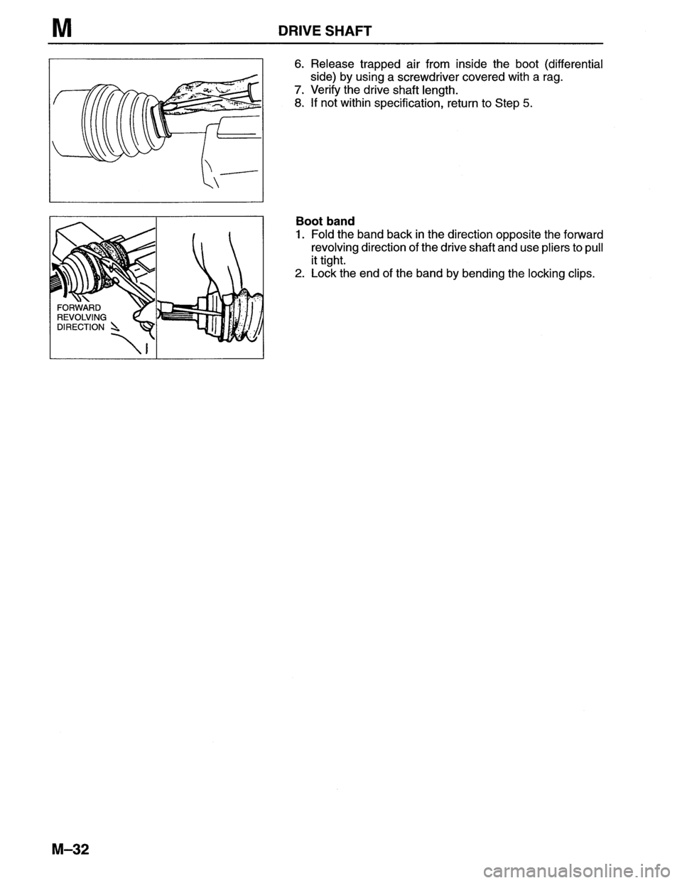 MAZDA MX-6 1996  Workshop Manual 