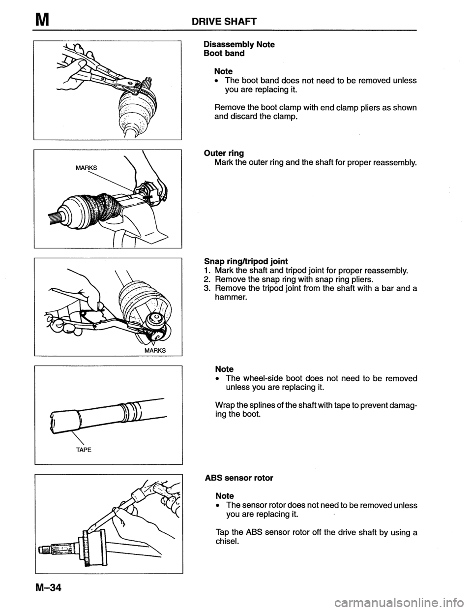 MAZDA MX-6 1996  Workshop Manual 