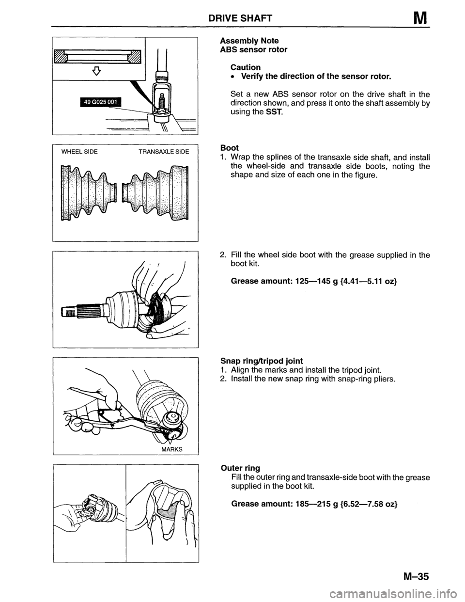 MAZDA MX-6 1996  Workshop Manual 