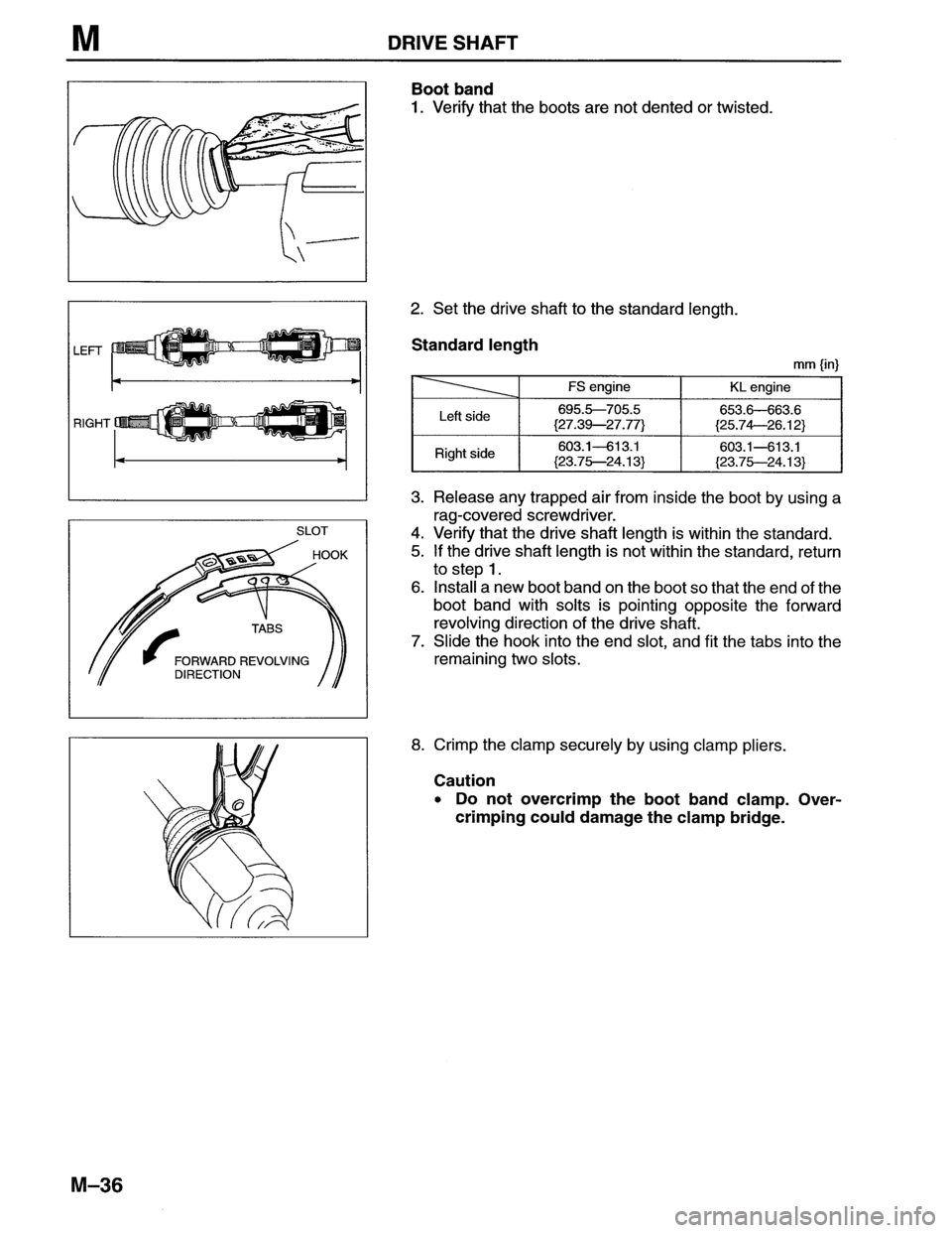 MAZDA MX-6 1996  Workshop Manual 