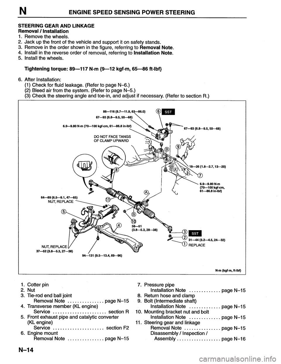 MAZDA MX-6 1996  Workshop Manual 