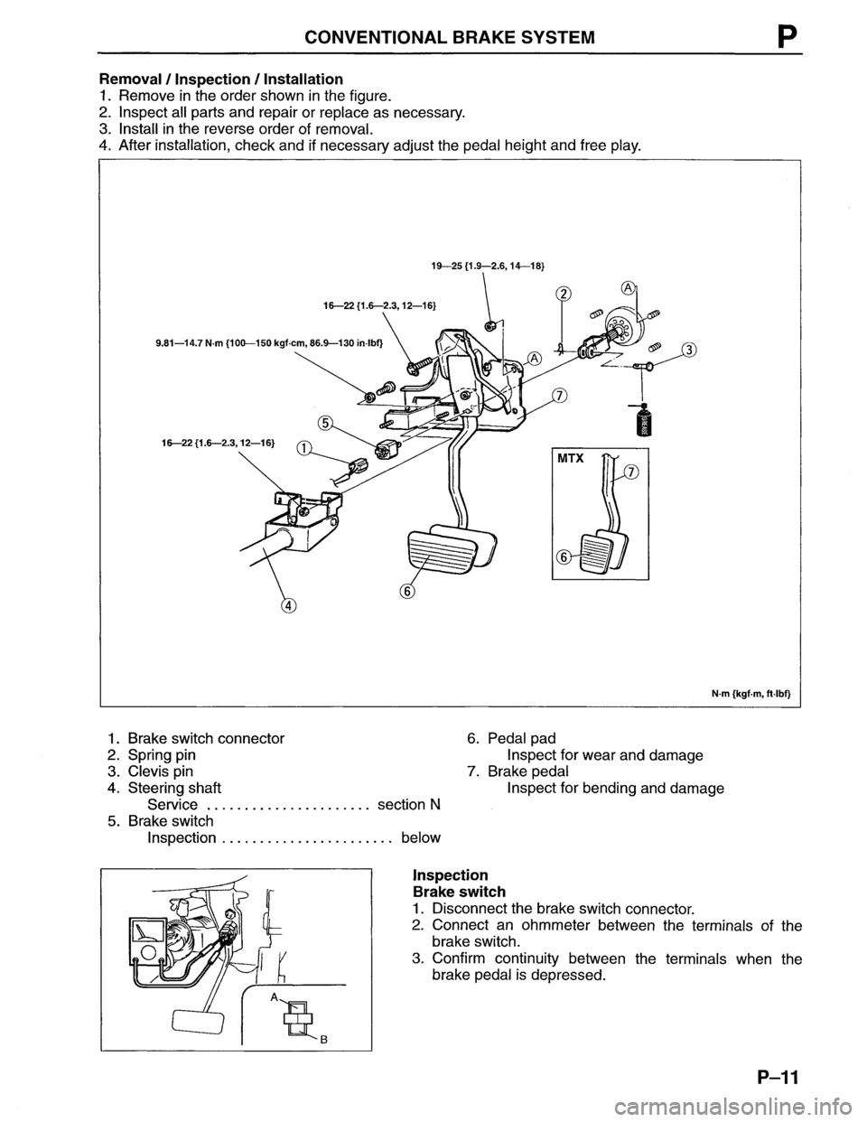 MAZDA MX-6 1996  Workshop Manual 
