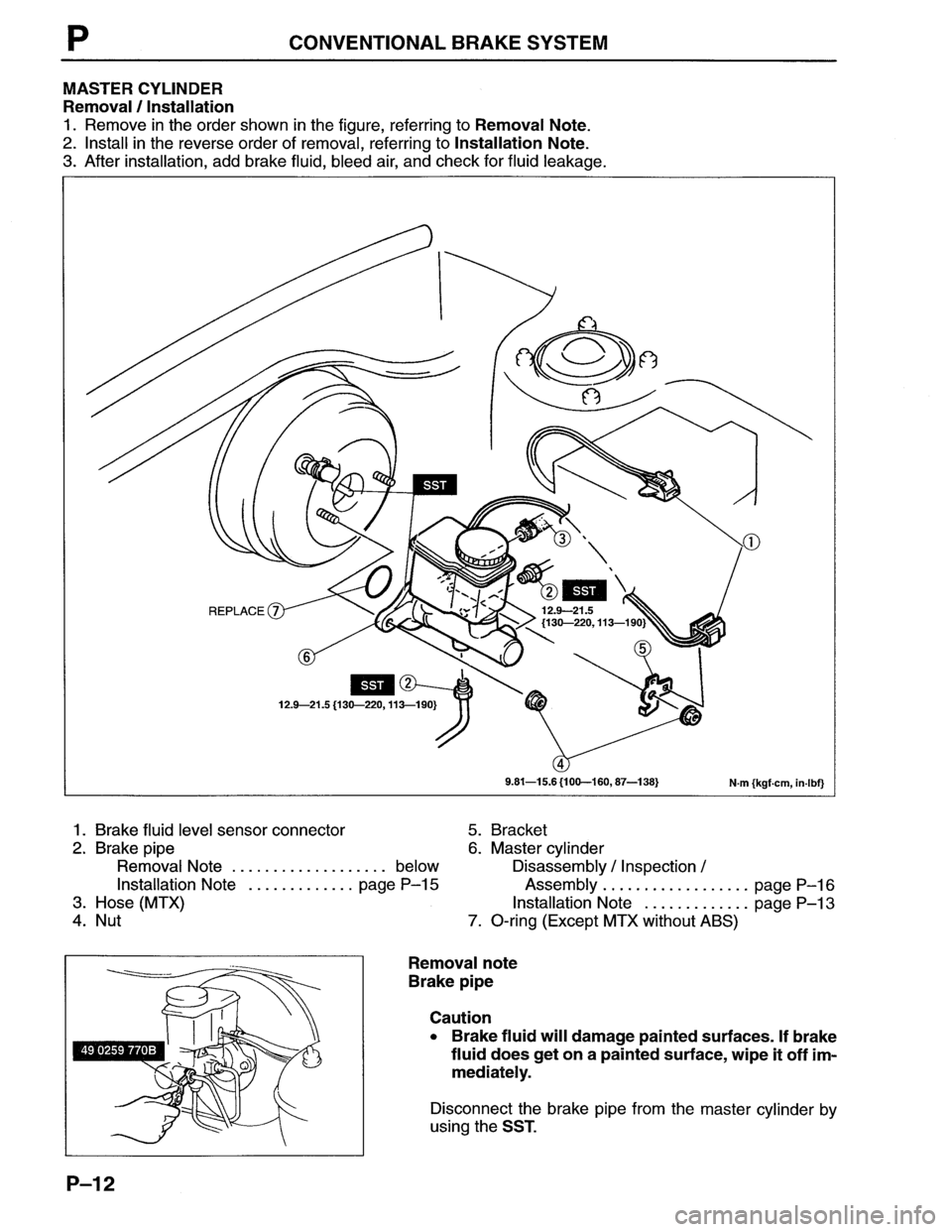 MAZDA MX-6 1996  Workshop Manual 