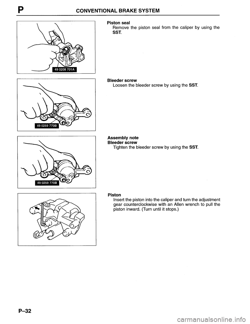 MAZDA MX-6 1996  Workshop Manual 