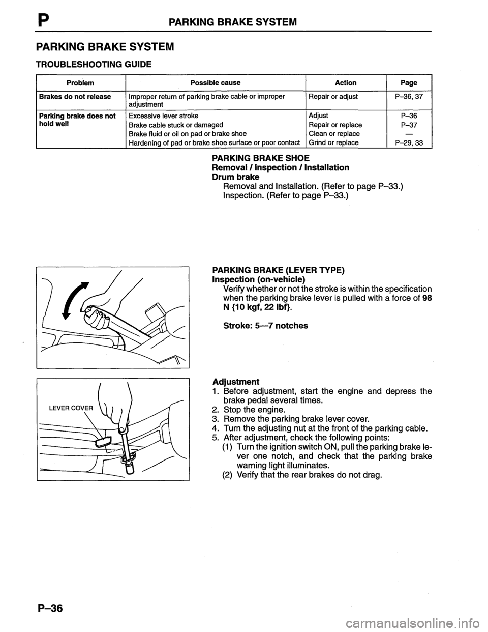 MAZDA MX-6 1996  Workshop Manual 