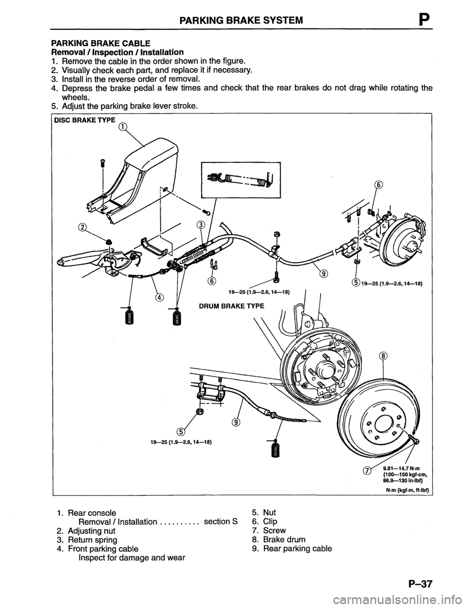 MAZDA MX-6 1996  Workshop Manual 