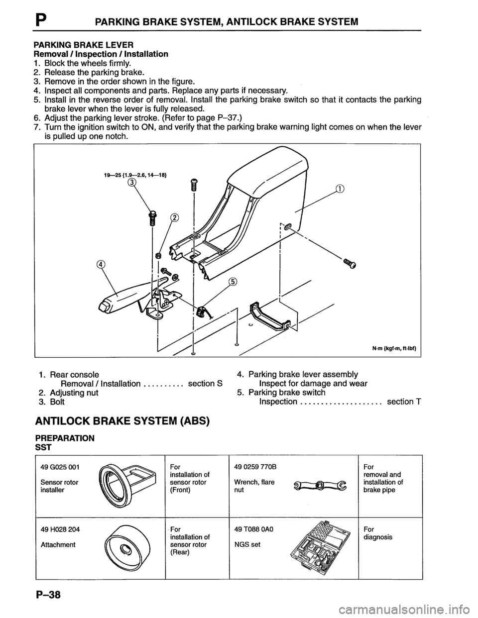 MAZDA MX-6 1996  Workshop Manual 