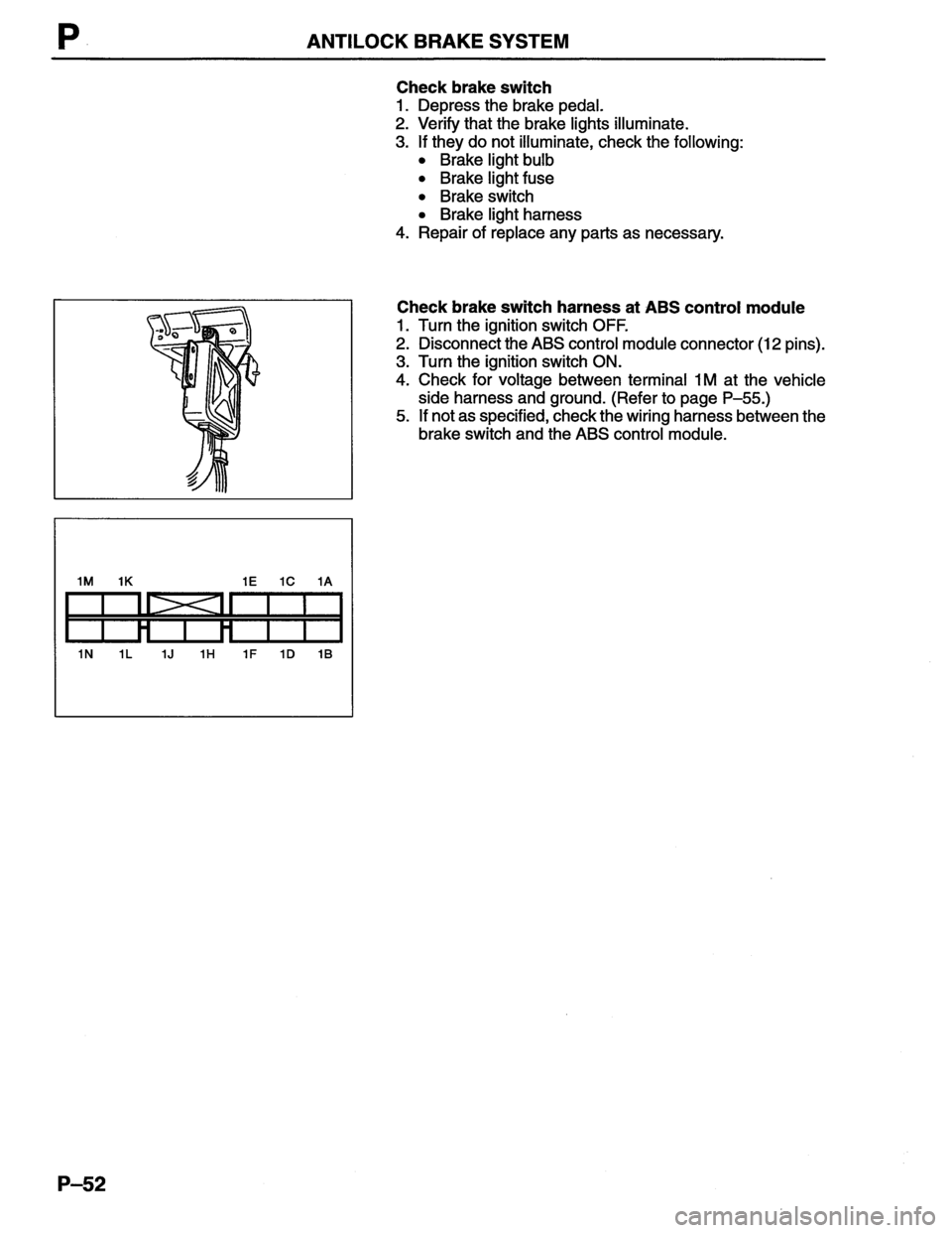 MAZDA MX-6 1996  Workshop Manual 
