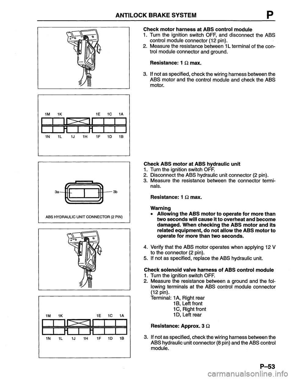 MAZDA MX-6 1996  Workshop Manual 
