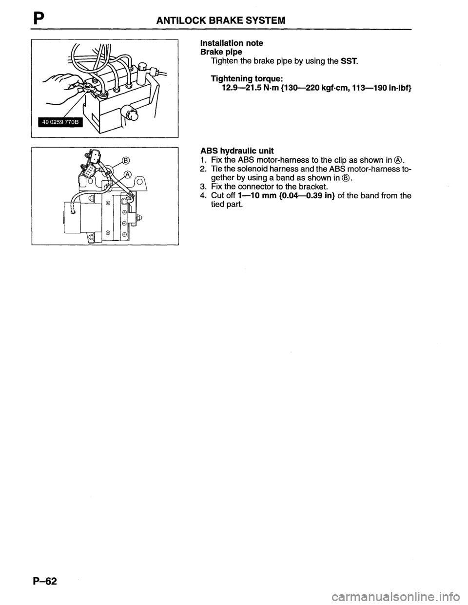 MAZDA MX-6 1996  Workshop Manual 
