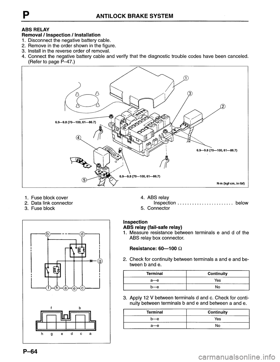 MAZDA MX-6 1996  Workshop Manual 