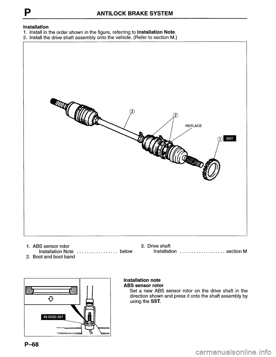 MAZDA MX-6 1996  Workshop Manual 