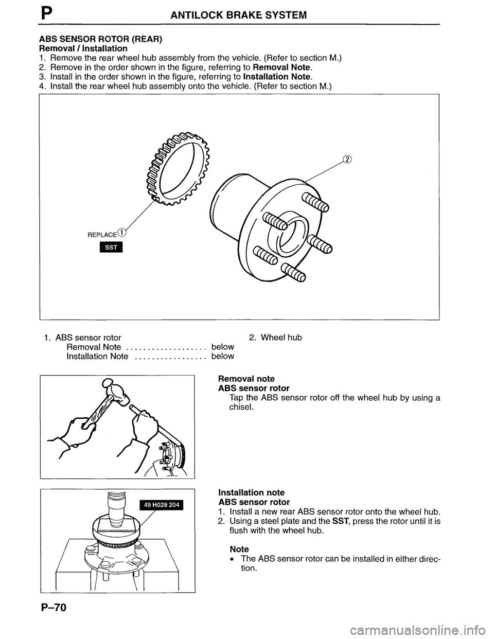 MAZDA MX-6 1996  Workshop Manual 