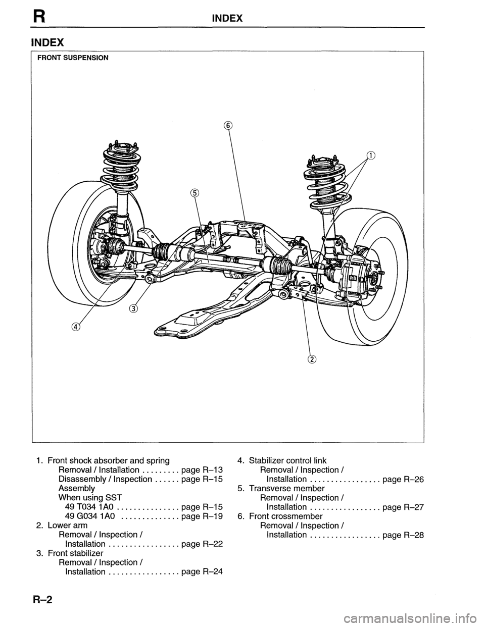 MAZDA MX-6 1996  Workshop Manual 