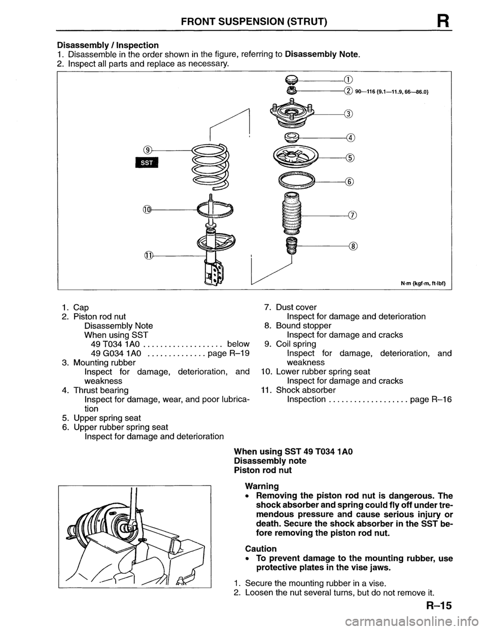 MAZDA MX-6 1996  Workshop Manual 