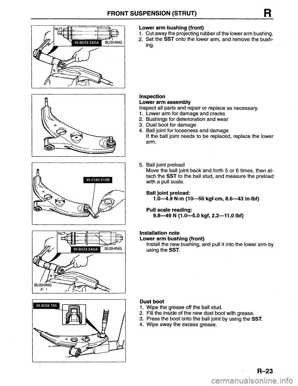MAZDA MX-6 1996  Workshop Manual 