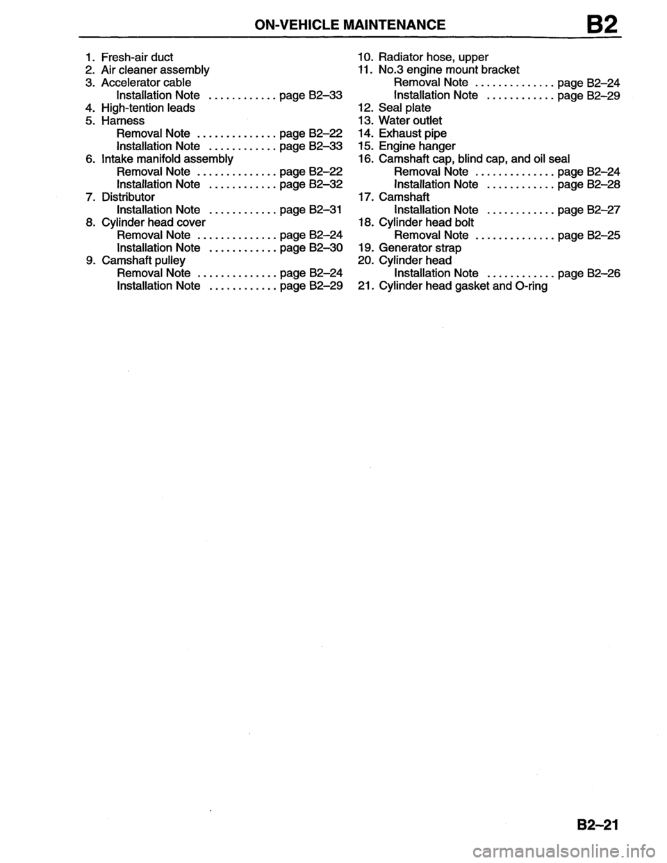 MAZDA MX-6 1996  Workshop Manual 