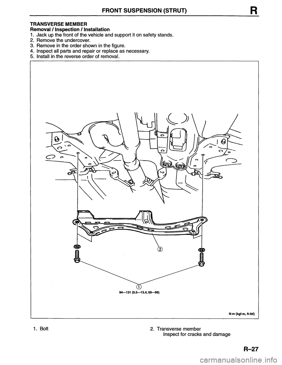 MAZDA MX-6 1996  Workshop Manual 
