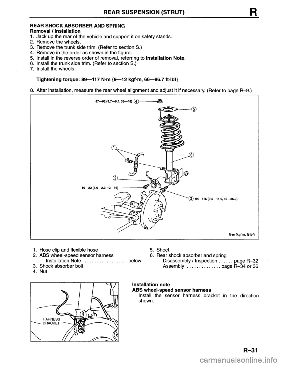 MAZDA MX-6 1996  Workshop Manual 