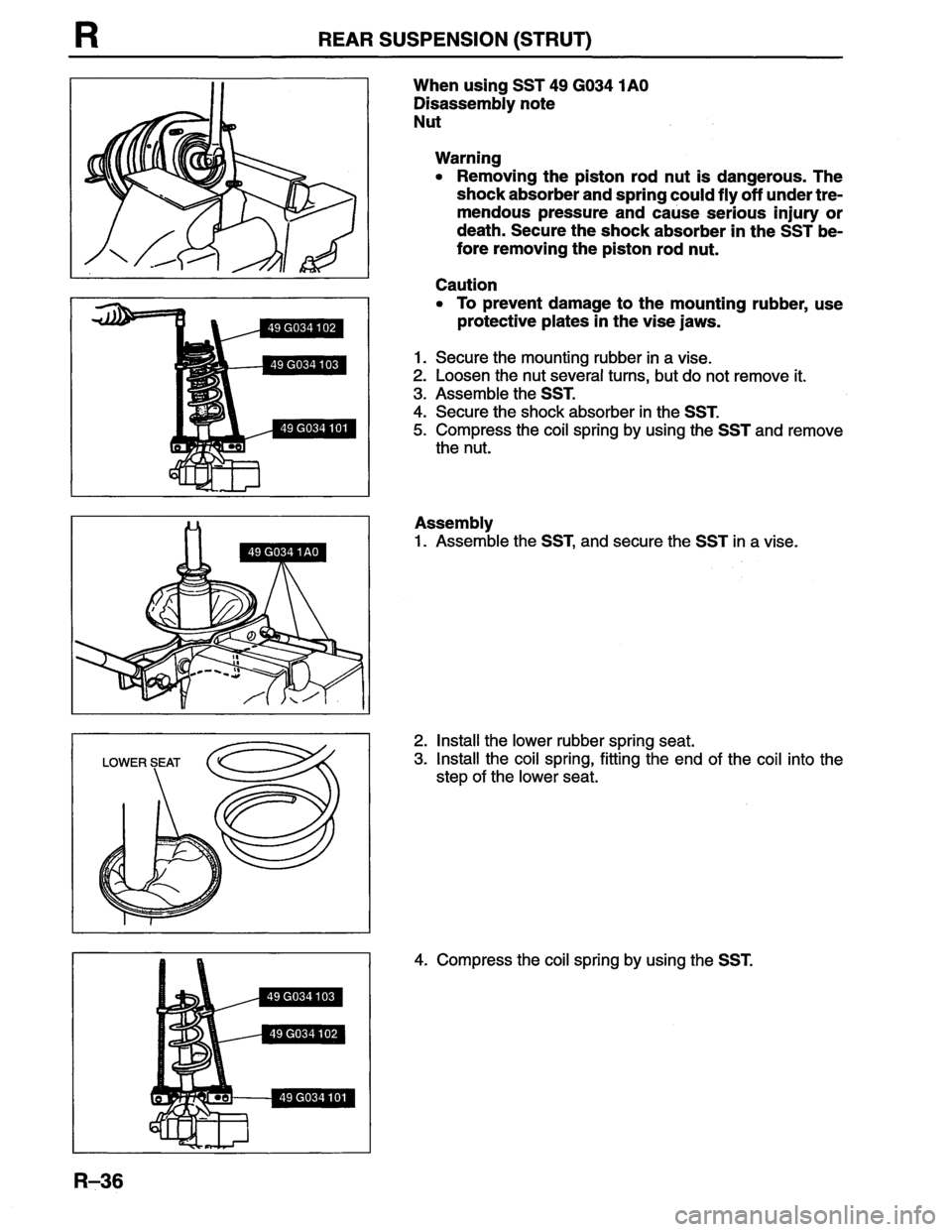 MAZDA MX-6 1996  Workshop Manual 