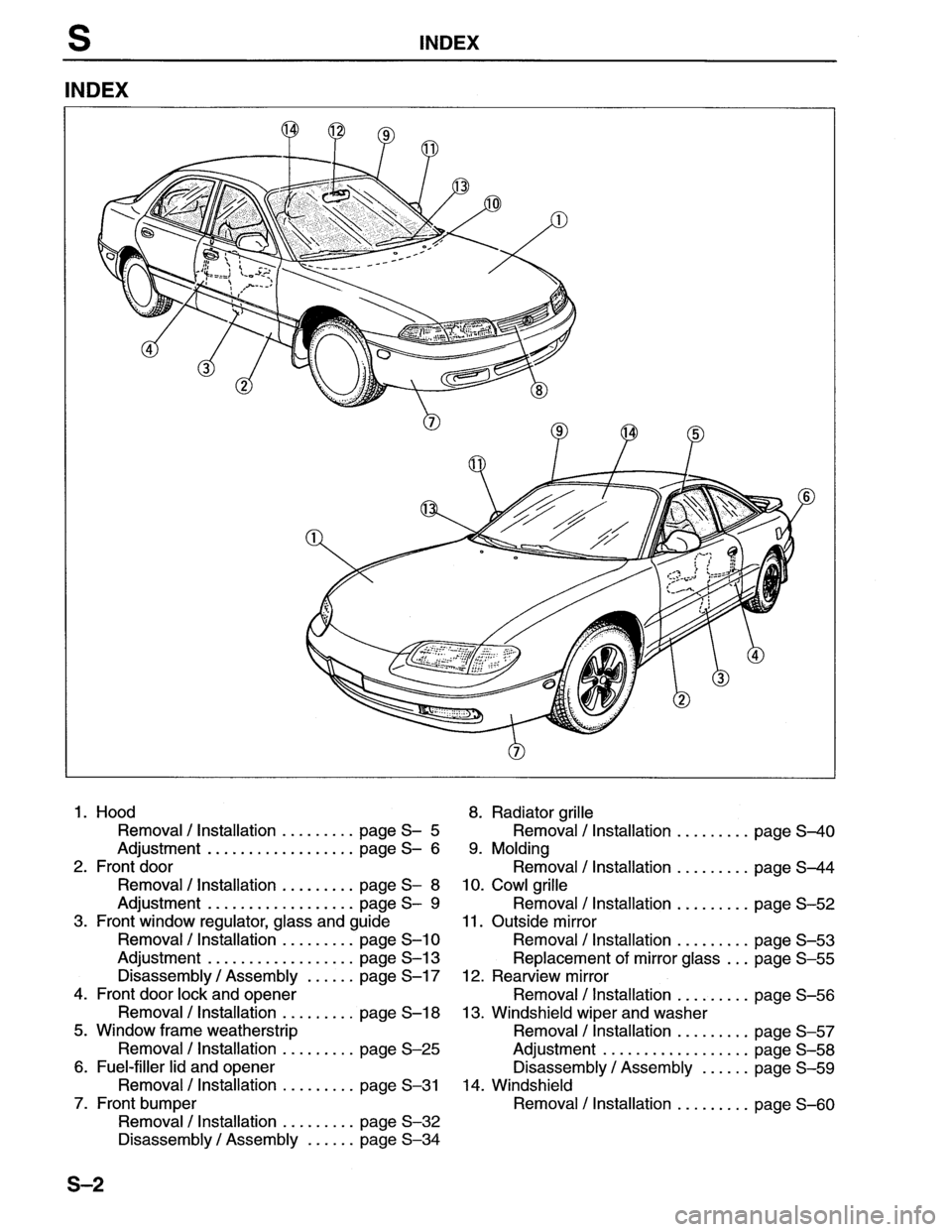 MAZDA MX-6 1996  Workshop Manual 