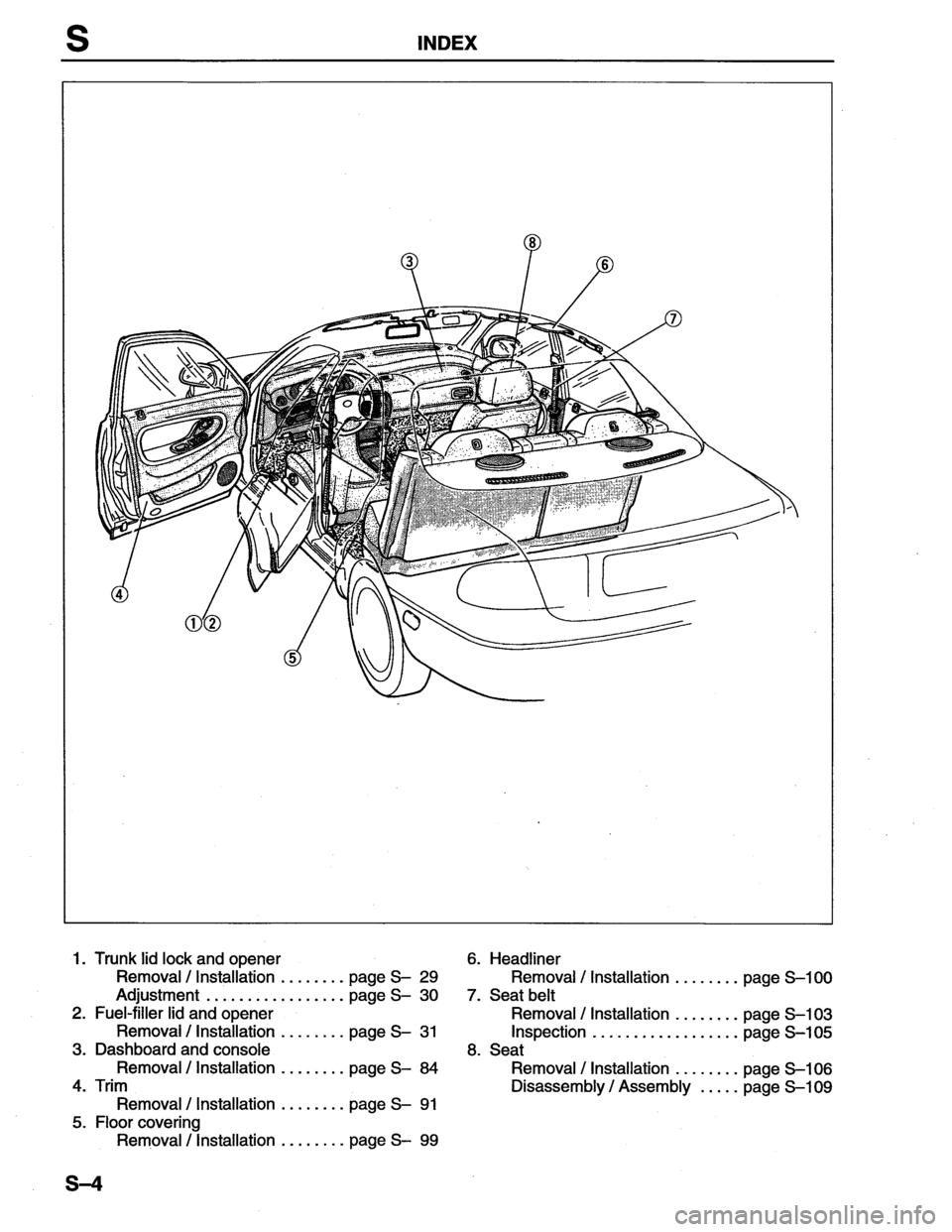 MAZDA MX-6 1996  Workshop Manual 