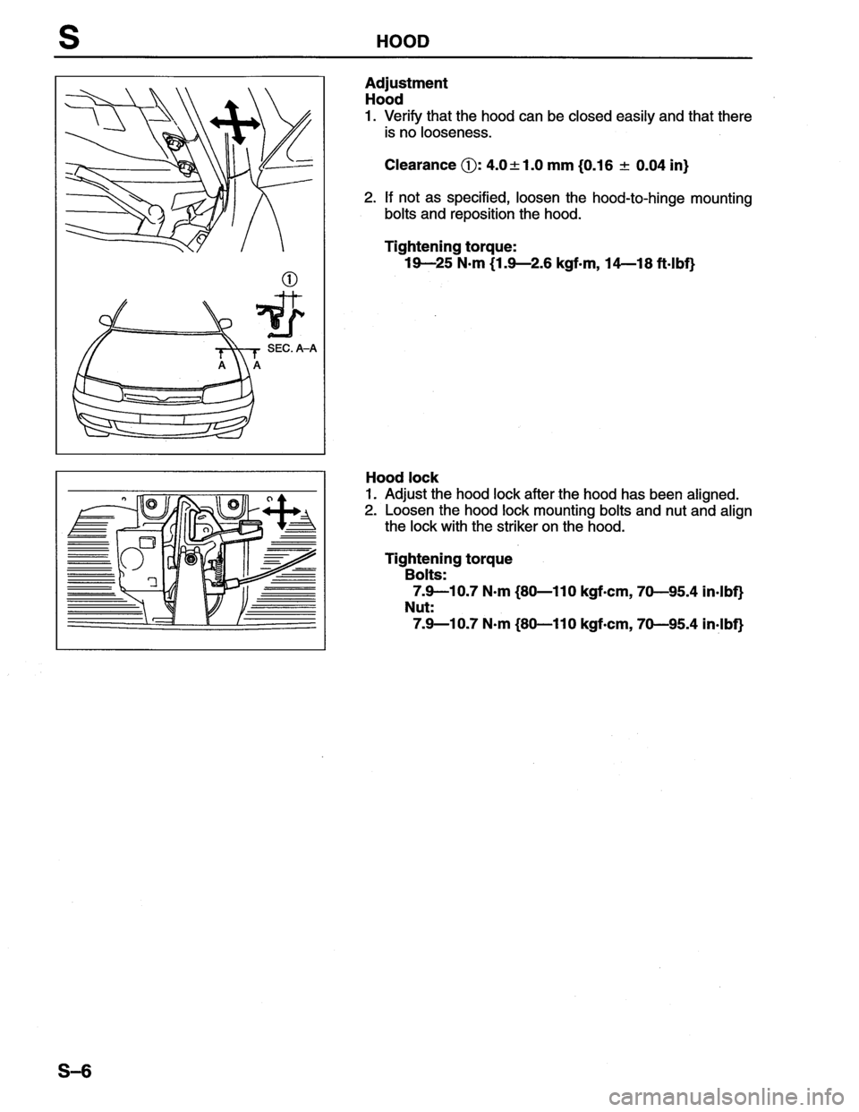 MAZDA MX-6 1996  Workshop Manual 