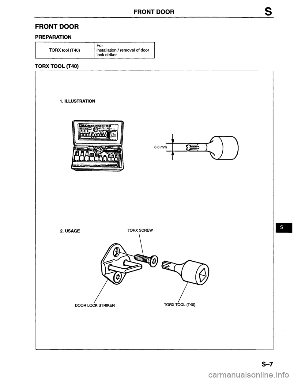 MAZDA MX-6 1996  Workshop Manual 