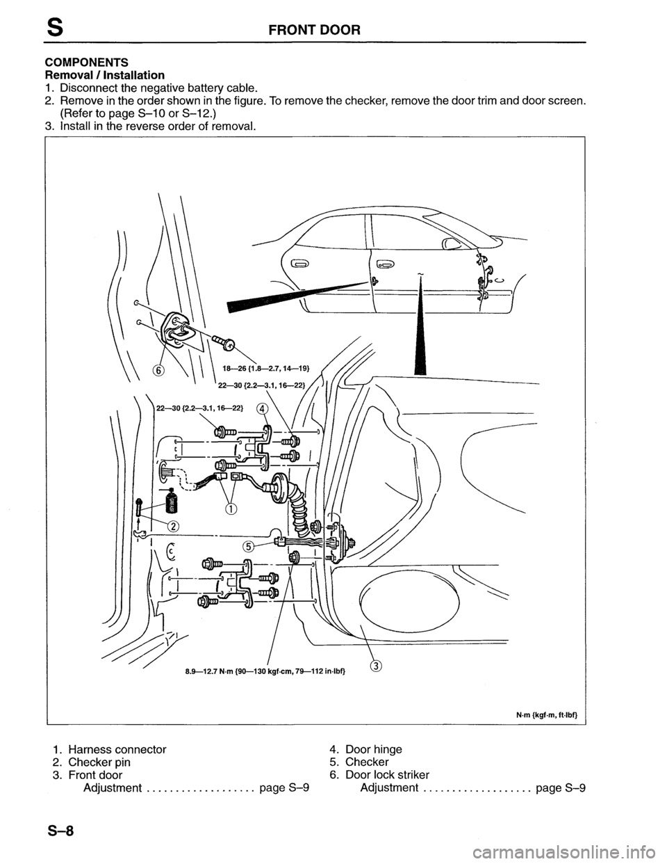 MAZDA MX-6 1996  Workshop Manual 